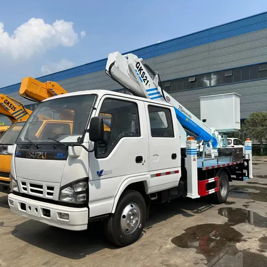 Plataforma aérea montada em caminhão de marca japonesa, 28 m, plataforma aérea para venda