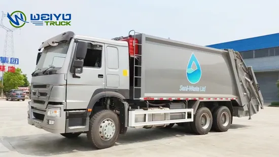 Caminhão de lixo compactador de reciclagem de resíduos de carregamento traseiro Uzu 14cbm