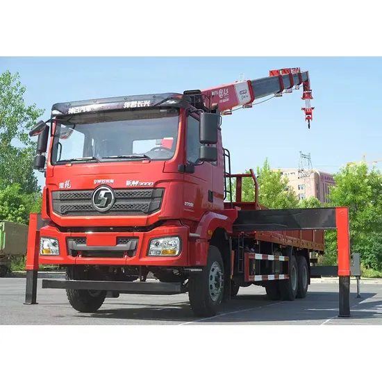 Guindaste telescópico multifuncional Shacman 6X4 de 14 toneladas, braço reto, montado em caminhão, vendas diretas da fábrica, garantia de qualidade