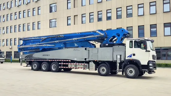 Bomba de concreto Jiuhe China 30m 38m 52m 56m 58m 62m 70m Bomba de concreto montada em caminhão Preço Bomba de concreto com lança de cimento Bomba de concreto Caminhão para venda